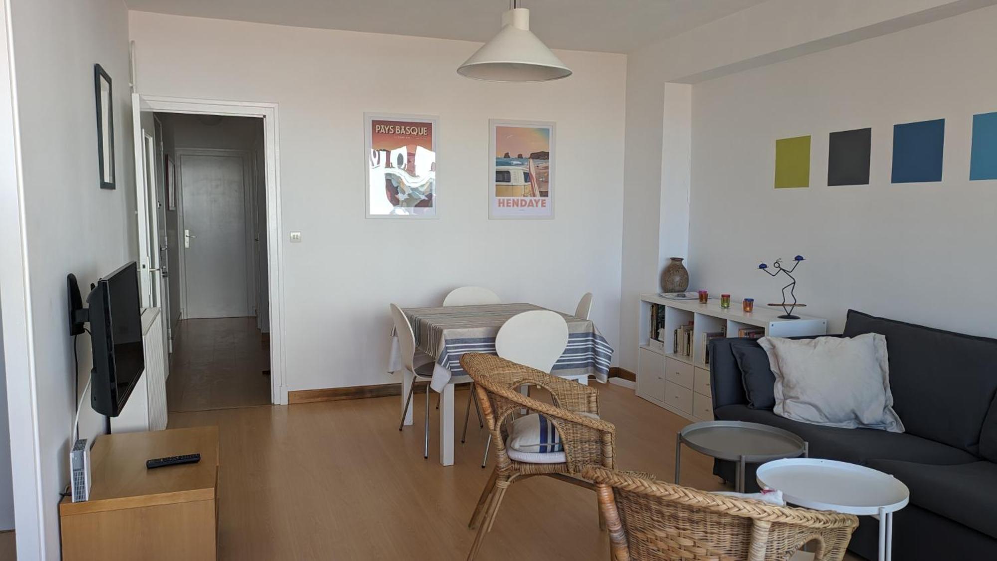 Appartement 3 Pieces Au Coeur D'Hendaye Plage エクステリア 写真