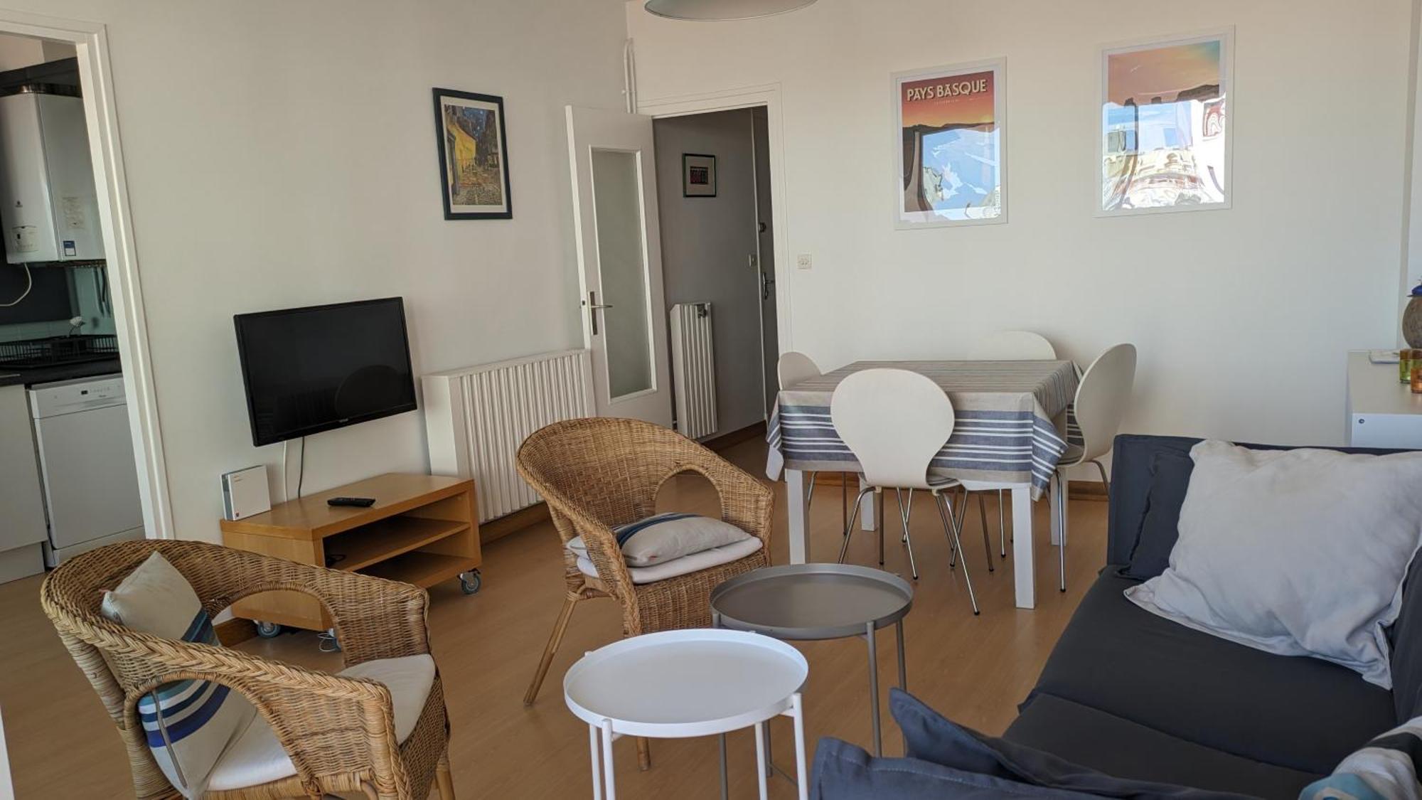 Appartement 3 Pieces Au Coeur D'Hendaye Plage エクステリア 写真